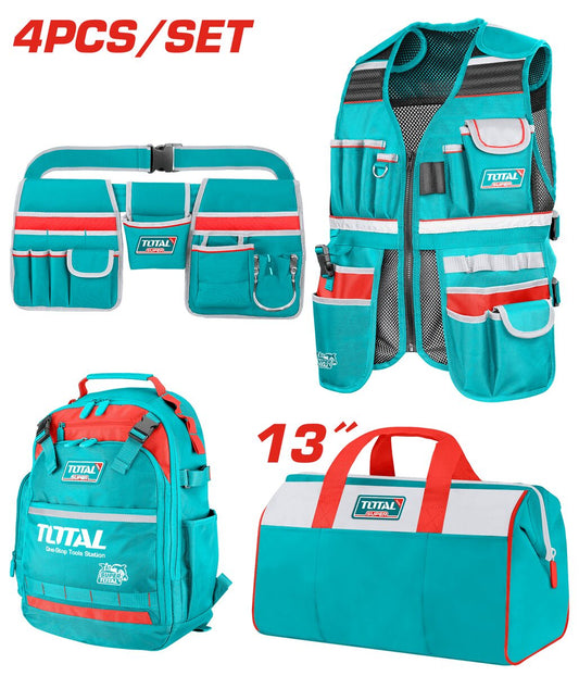 Set 4 sacs à outils TOTAL