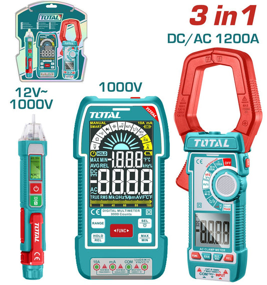 Kit testeur électrique 3 en 1 TOTAL