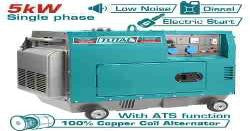 Groupe électrogène diesel silencieux 5kW ATS TOTAL