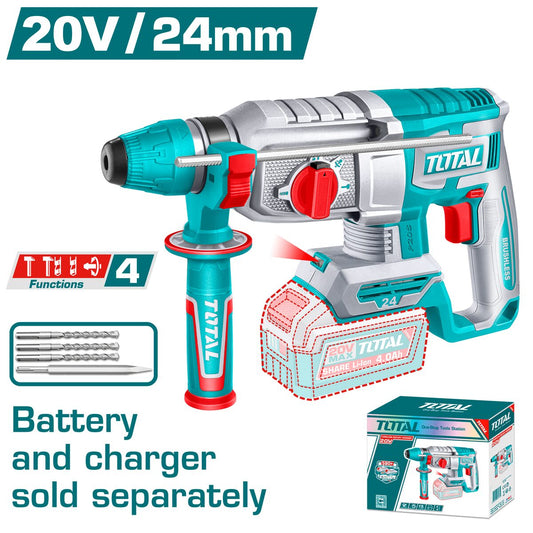 Marteau perforateur sans fil P20S 24mm TOTAL