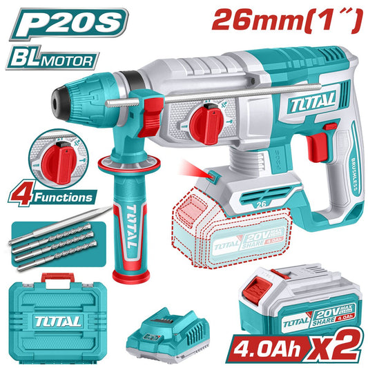 Marteau perforateur sans fil P20S 26mm TOTAL TRHLI202682