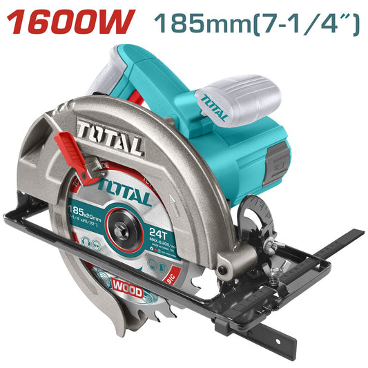 Scie circulaire 1600W 185mm TOTAL TS1161856