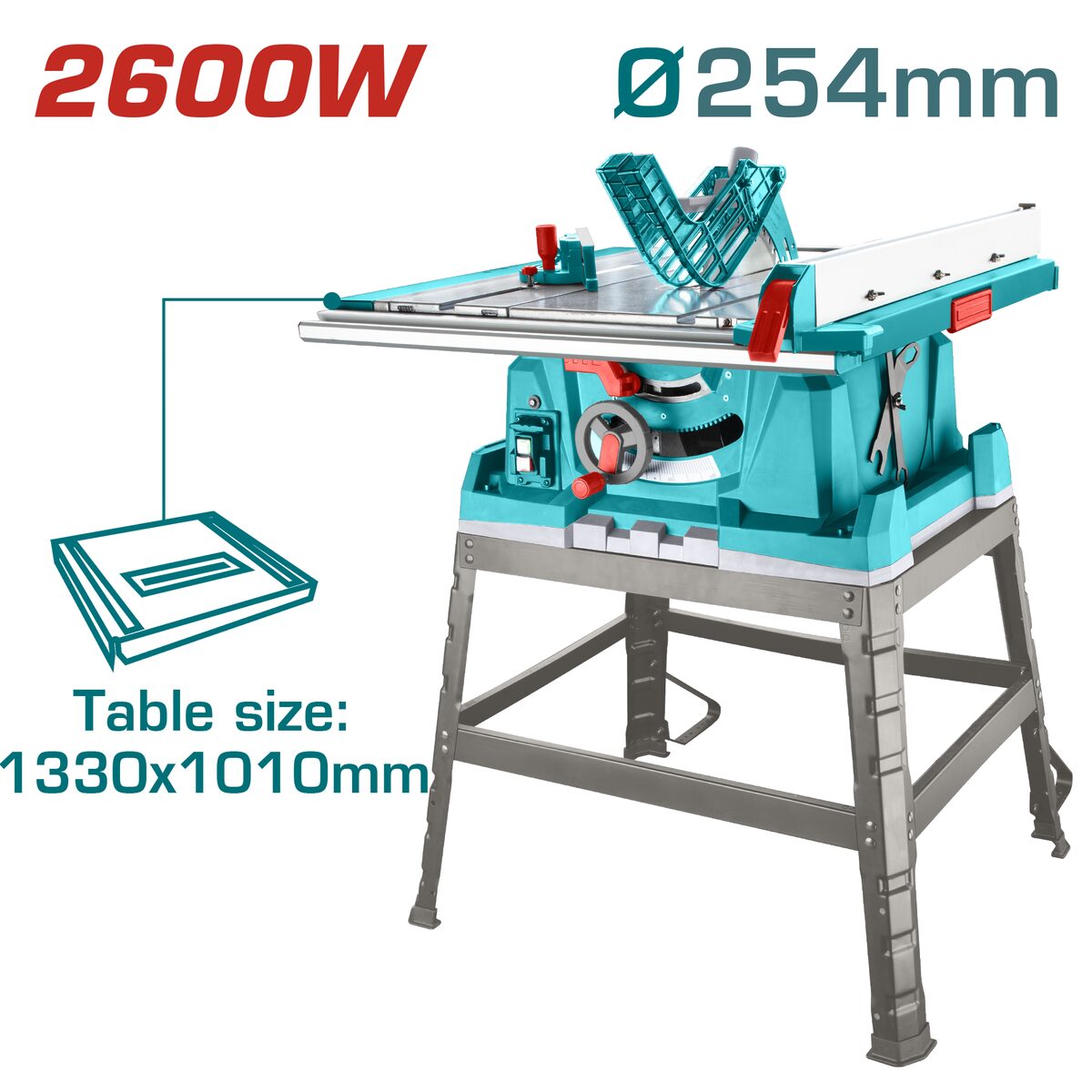 Scie sur table 2600W 254mm TOTAL
