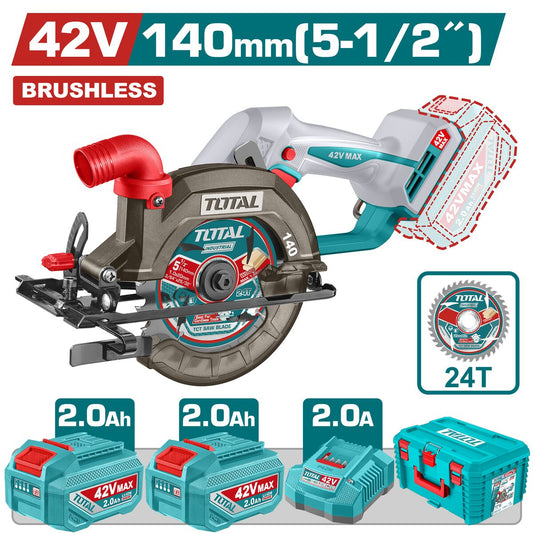 Scie circulaire sans fil TOTAL TSLI4214012