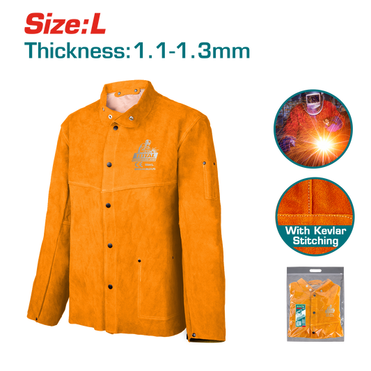 Veste de soudage en cuir