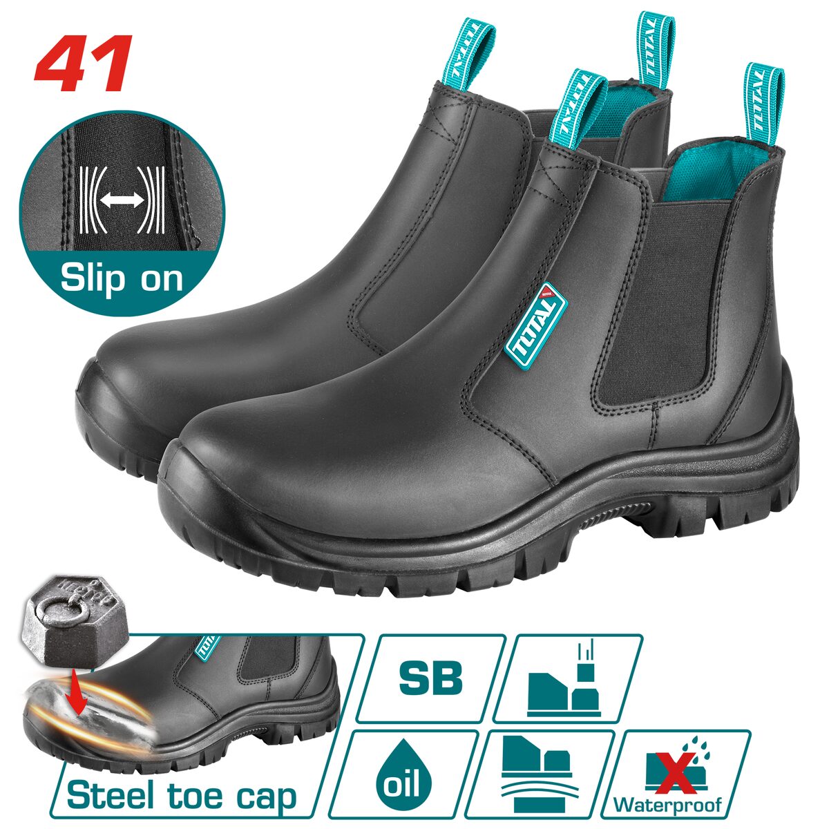 Chaussures de sécurité à enfiler SB TOTAL TSP209SB