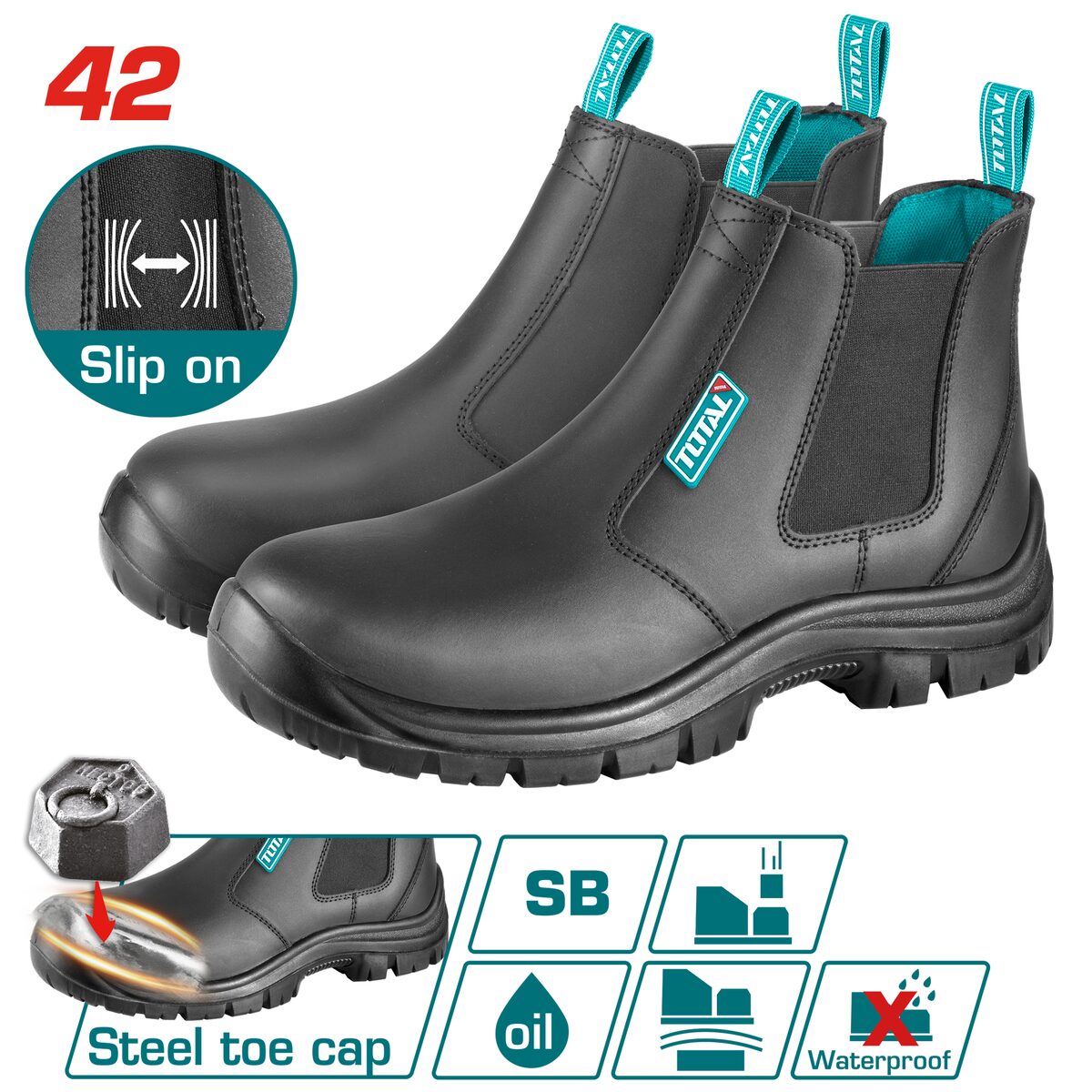 Chaussures de sécurité à enfiler SB TOTAL TSP209SB