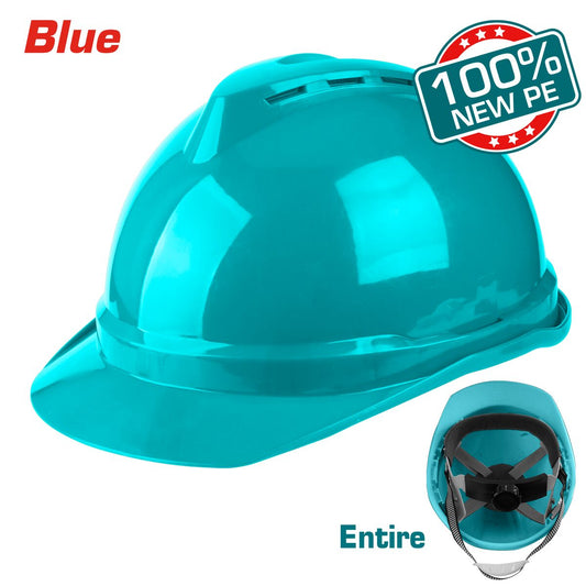 Casque de chantier bleu TOTAL