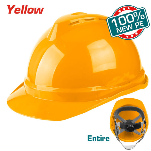 Casque de chantier jaune TOTAL