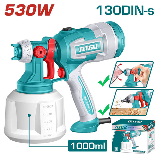 Pistolet de peinture HVLP 530W TOTAL