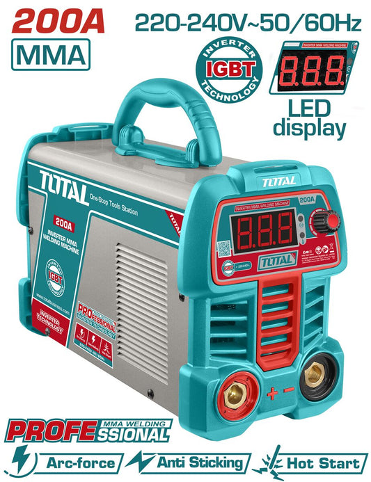 Poste à souder inverseur MMA 200A TOTAL TW220069